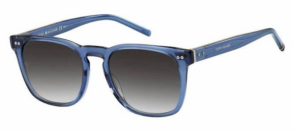 NEW TOMMY HILFIGER men's th 1887/s sunglasses in transparent blue